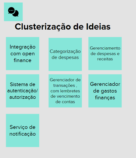 Clusterização de ideias